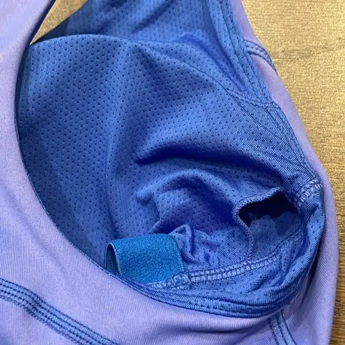 Senita Athletics Purple/Blue Racerback Tank w/ Built in Bra - Size XS