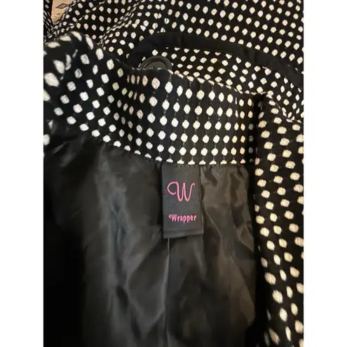 W Wrapper Women L Blazer Office Wear Double Breasted Notch Lapel Bella Swan Size L