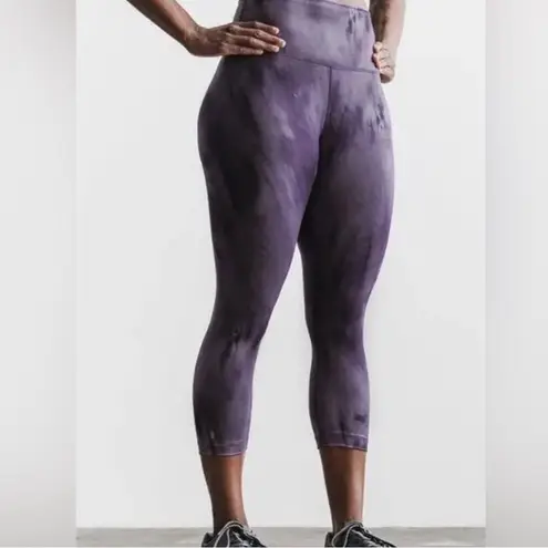 Nobull NWT Women’s High-Rise Crop Tight - XS - Nightshade Plum Tie Dye