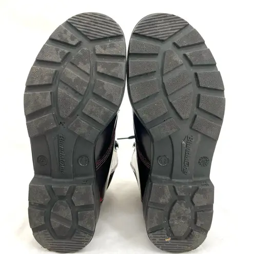 Blundstone Boots Bordeaux Brush Red Leather Lace Up Chelsea Shoes Size AU 4.5