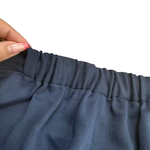 Derek Lam 10 Crosby Size 00 Pleat Crepe Trouser Pants Navy Old Money Aesthetic