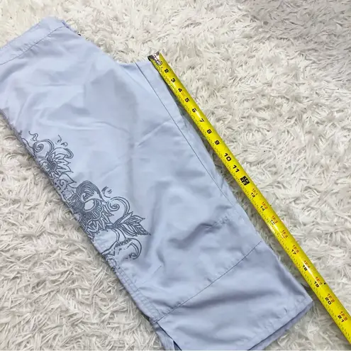 Nike ACG Straight Leg Cropped Athletic Pants Baby Blue Womens 8 Y2K