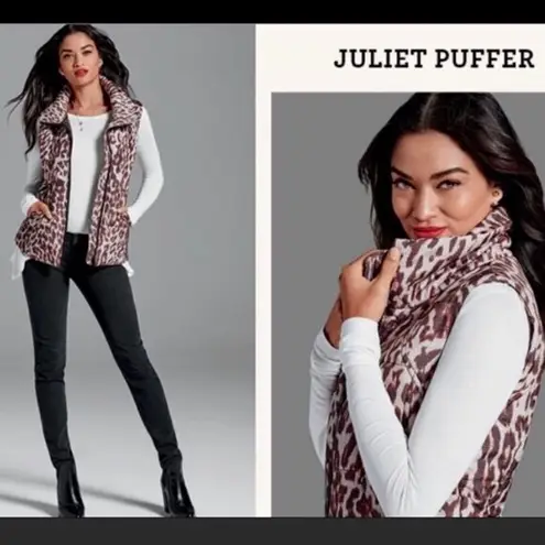 CAbi  Juliet Leopard Animal Print Puffer Vest Size Small Mobwife - Image 2