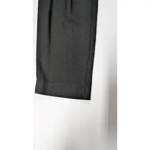 ANINE BING Pants High-Waisted Pleated Trousers Black Womens XS