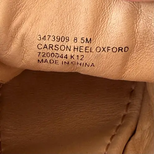 Frye  Carson Heel Oxford Brown Greenish Grey Lace-up Shoes Victorian Size 8.5