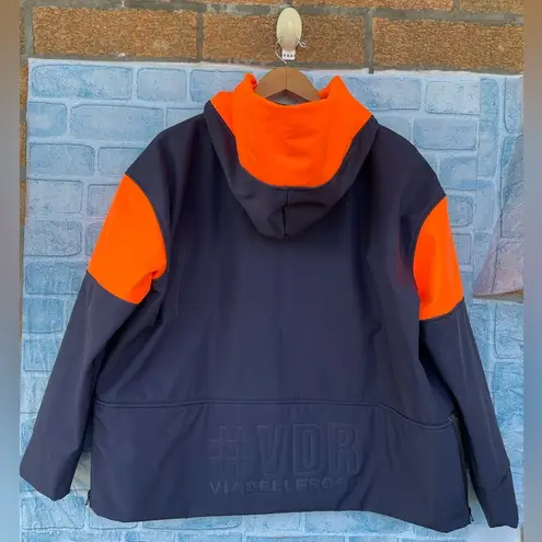VDR VIADELLEROSE HALF ZIP JACKET SIZE LARGE Orange