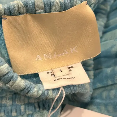 Anaak Amina Bell Maxi Dress in blue bell S NWT Blue