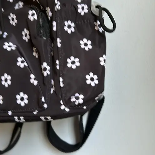 Art Class Retro Floral Drawstring Backpack Daisy Pattern