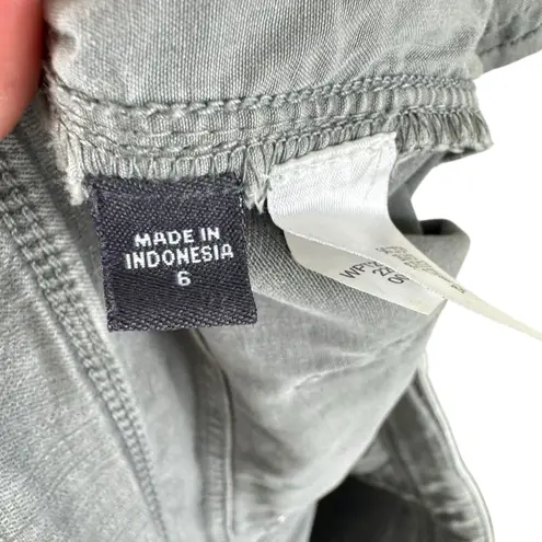 J. Jill Denim Authentic Fit Gray Slim Ankle Cotton Blend Mid Rise Jeans Size 6