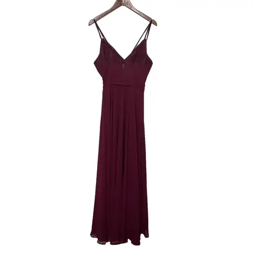 Marchesa Notte Valentia Gown Women’s Size 8 Burgundy A
