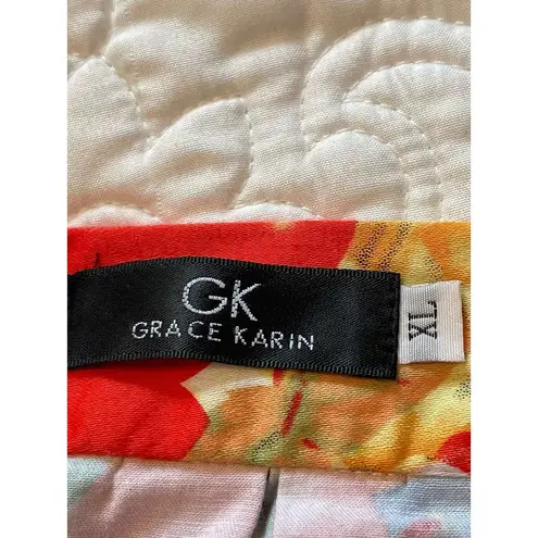 Grace Karin Women's Skirt Orchard Tropical Farmers Market Picnic A Line Sz XL