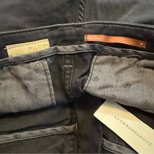 Pilcro NWT Anthropologie Slouchy Chino Wide Leg Pants with Sundrenched Black