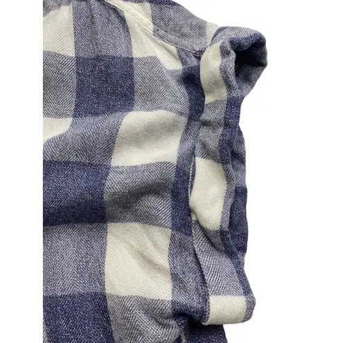Rails Flannel Buffalo Plaid Button Down Shirt Dress Size S Rayon Boho Casual - Image 8