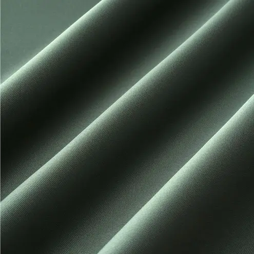 Rihoas Green Satin V Neck A