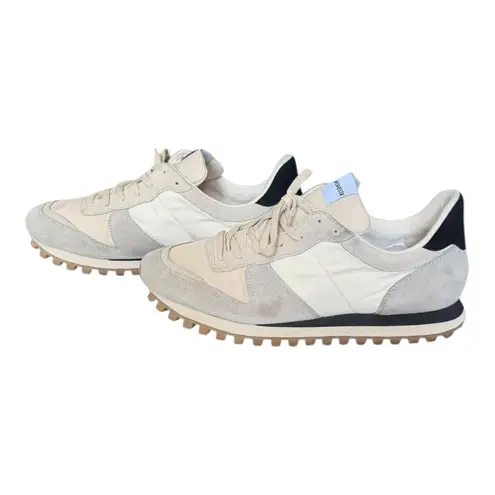 Novesta Marathon Trail Running Shoes Beige Low Top Lace Up Sneakers SZ 46 EU/12