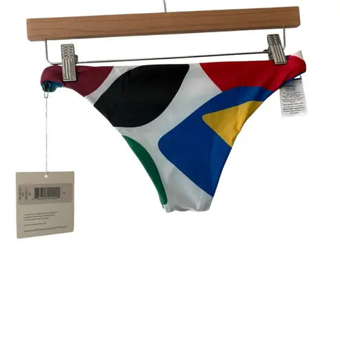 Mara Hoffman Kay Cheeky Colorblock Multicolor Bikini Bottoms XS
