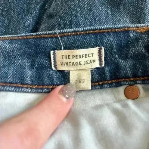 Madewell  high rise blue the perfect vintage jean jeans in size 26P