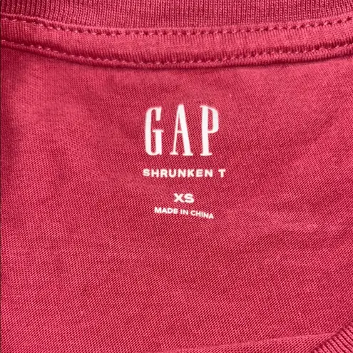 Gap  Red Short Sleeve Tee‎ with Artistic Graphic