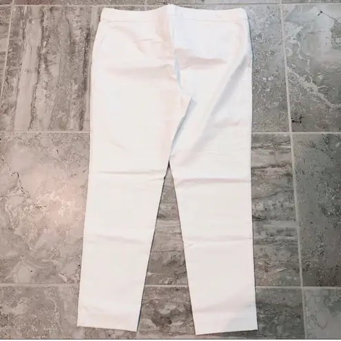 simply styled White Slim Leg Suited Pants Size 16 NEW