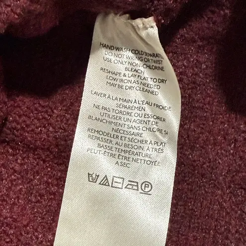 Free People  | Care Soul Searcher Mock Neck Sweater | Wine Heather Small