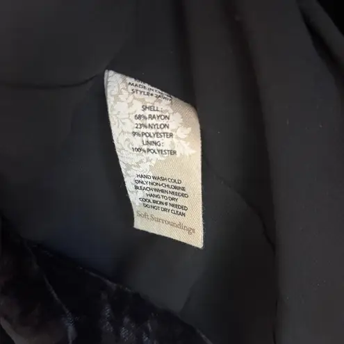 Soft Surroundings Lisette Floral Velvet Burnout Chiffon Tunic Length Jacket M - Image 13