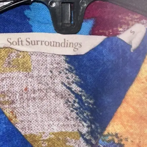 Soft Surroundings Painters Palette Gauze Buttondown Shirt Size Small Artsy