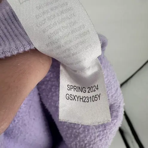 GOAT WG Hooded Sweatshirt Lilac Purple Hoodie Size Small Embroidered GOAT Chest