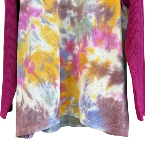 LOGO By Lori Goldstein EUC LOGO Lori Goldstein Hand Tie-Dyed Sweater Size Large