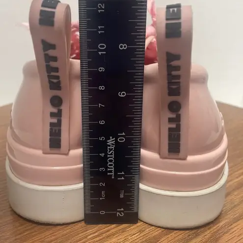Sanrio Melissa X Hello Kitty Pink Rubber Platform Sneakers Sz 9