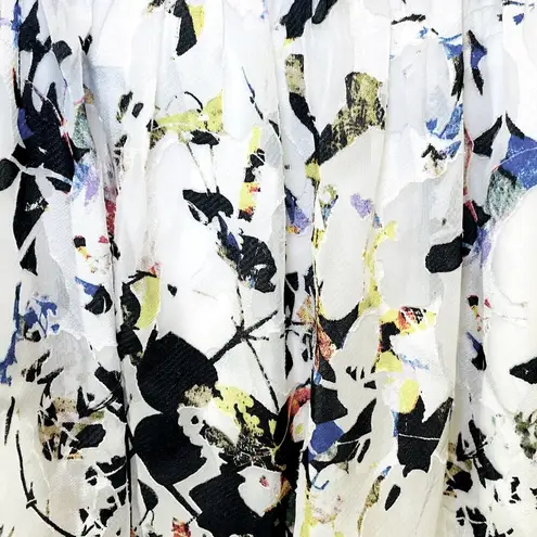 Elizabeth and James Floral Print Mini Skirt - Women Size 0 - White