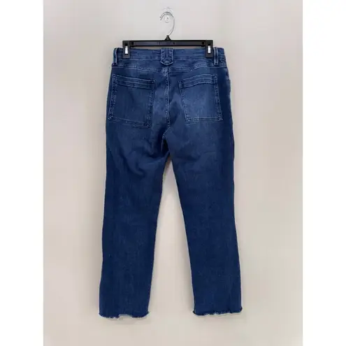 Frame Le High Straight Trapunto Aurora Jean Size 29
