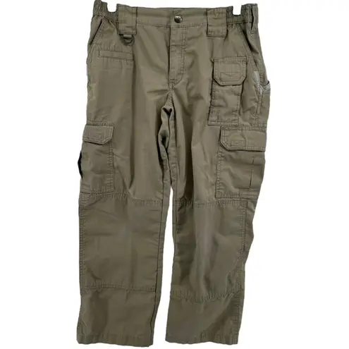 5.11 Tactical Pro Pants 8 Pockets Regular Mid Lightweight Workwear Khaki 6x26 - Image 2