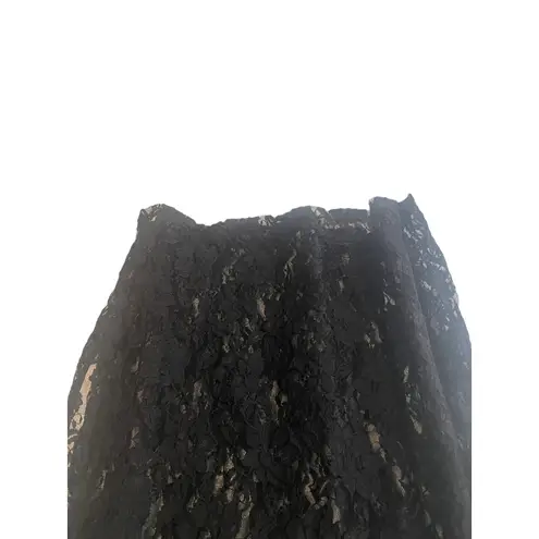 Tvik Womens Size Small Black Lace Floral Swimwear Cover