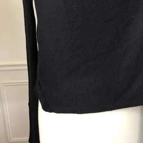 Ink Love and Peace Stitch Fix Wrap Thermal Top M Black Size M