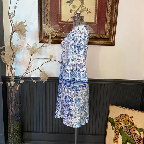 Hale Bob Kaylani Coastal Hamptons Bell Sleeves Floral Dress - Sz XS π§‘π