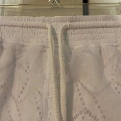 Free People FP Movement White Athletic Shorts Drawstring Waistband Small Y2K?