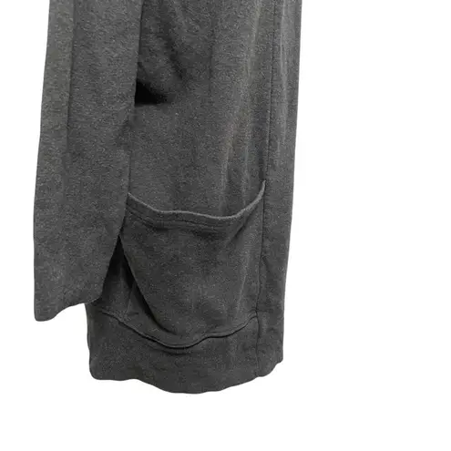 Pact Open Front Cardigan Sweater Pockets Lounge Charcoal Gray size Medium/Large