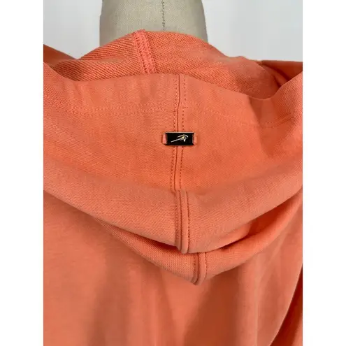 Nike  Mama Pullover Hoodie Sz M Coral Pink Cropped Long Sleeve Hood Relaxed