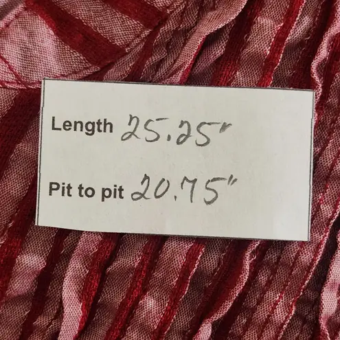 Ruby Rd. Red Striped Button