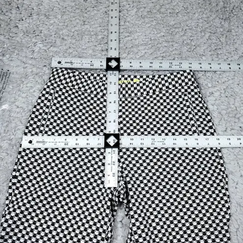 Betabrand Medium Long Skinny Leg Pencil Dress Pants Yoga Catstooth Black White