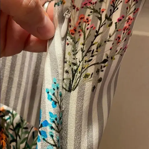 Tolani Silk Floral Striped Henna Romper