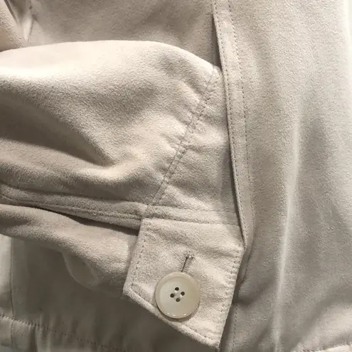 Esprit Tan Zip Front Jacket Size: Large