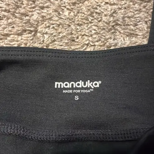 Manduka Black Flux Yoga Capris Legging Small