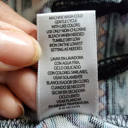 Olsenboye Aztec Pattern Hooded Poncho Size Small