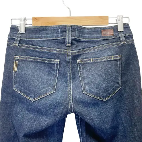 Paige  Denim Bermuda Shorts in Warner Long Jean Shorts Dark Wash Size 24 | 00