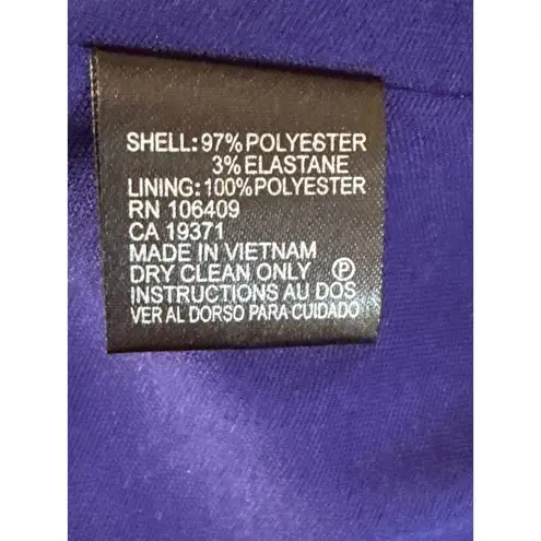 Tahari Women’s Violet V-neck Pencil Dress Sz 12