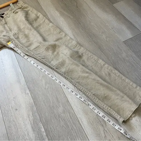 Hare Linen Pants straight leg womens Beige (medium) minimalist casual breathable