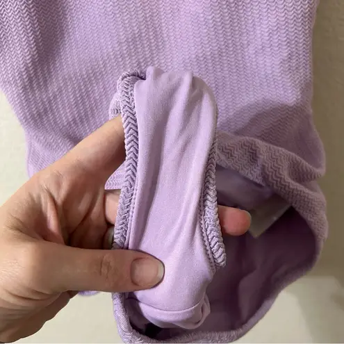 Seafolly Sea Dive One Shoulder Fullpiece Lilac Swimsuit - Size 12