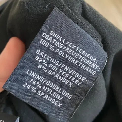 Bagatelle NWT NY High Waist Black Vegan Patent Leather Zipper Skinny Ank…