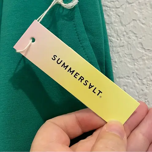 Summersalt New! The Pinktuck French Terry Tapered Joggers in Kelly Green